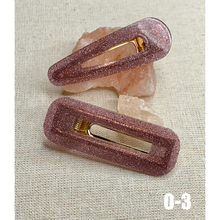 Load image into Gallery viewer, Colorful Glitter Hair Clips 2 Clips (1 Pair)