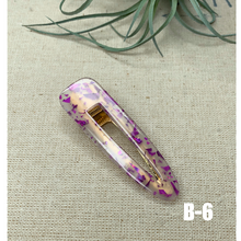 Load image into Gallery viewer, SPECKELED Hair Clips Resin Hair Barrettes Alligator Hair Clips