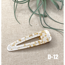 Load image into Gallery viewer, 1 PCS Barrette Acrylic Resin Hair Clips Geometric Alligator Hair Barrettes