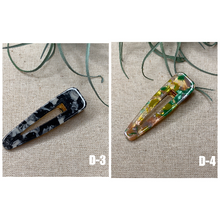 Load image into Gallery viewer, 1 PCS Barrette Acrylic Resin Hair Clips Geometric Alligator Hair Barrettes