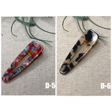 Load image into Gallery viewer, 1 PCS Barrette Acrylic Resin Hair Clips Geometric Alligator Hair Barrettes