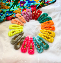 Load image into Gallery viewer, Color pop bright color bubble hair clips 2 pcs