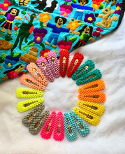 Load image into Gallery viewer, Color pop bright color bubble hair clips 2 pcs