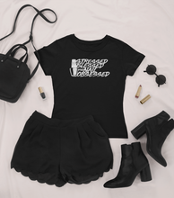 Load image into Gallery viewer, Stressed, Blessed and Nail Obsessed T-Shirt Black