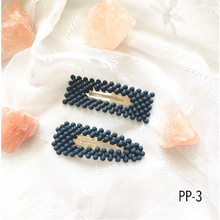 Load image into Gallery viewer, Beautiful Pearl Inspired Hair Clips Snap Barrettes 2 Pcs