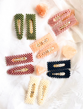 Load image into Gallery viewer, Beautiful Pearl Inspired Hair Clips Snap Barrettes 2 Pcs