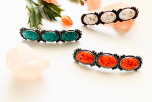 Load image into Gallery viewer, Stone vibe hair barrette 1 piece