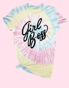 Girl Boss T-Shirt Tie Dye