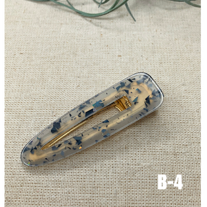 SPECKELED Hair Clips Resin Hair Barrettes Alligator Hair Clips