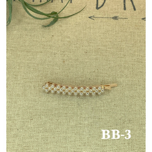 Load image into Gallery viewer, Gold and Pearl variety shape hair clips
