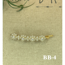 Load image into Gallery viewer, Gold and Pearl variety shape hair clips
