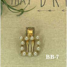 Load image into Gallery viewer, Gold and Pearl variety shape hair clips
