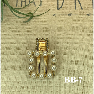 Gold and Pearl variety shape hair clips