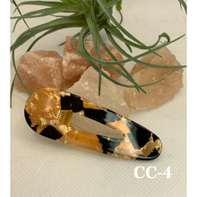 Load image into Gallery viewer, Trendy prints hair clips 2.5 inches.

