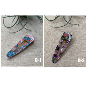 1 PCS Barrette Acrylic Resin Hair Clips Geometric Alligator Hair Barrettes