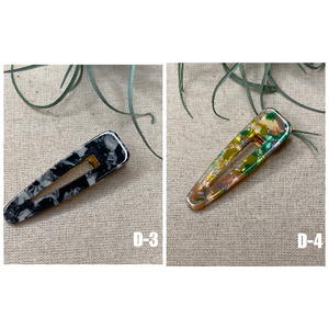 1 PCS Barrette Acrylic Resin Hair Clips Geometric Alligator Hair Barrettes