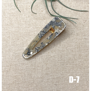 1 PCS Barrette Acrylic Resin Hair Clips Geometric Alligator Hair Barrettes