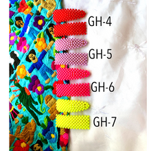 Load image into Gallery viewer, Color pop bright bubble pearl hair clips 2 pcs
