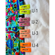 Load image into Gallery viewer, Bright color pearl inspired bubble clips 2 pcs
