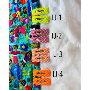 Bright color pearl inspired bubble clips 2 pcs