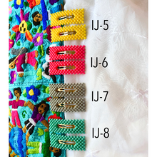 Load image into Gallery viewer, Bright color pearl inspired bubble clips 2 pcs
