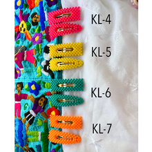 Load image into Gallery viewer, Bright color pearl inspired bubble hair clips 2 pcs
