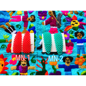 Colorful pearl inspired hair clips 2 pcs