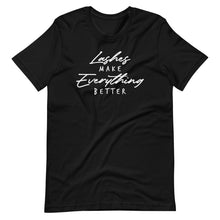 Load image into Gallery viewer, Lashes Make Everything Better Short-Sleeve Unisex T-Shirt

