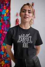 Load image into Gallery viewer, Im Not Perfect But My Nails Are T-shirt Black
