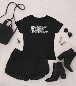 Stressed, Blessed and Nail Obsessed T-Shirt Black