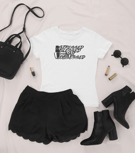 Stressed, Blessed and Nail Obsessed T-Shirt White